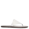 The Row 10mm Avery Leather Thong Sandals In Milk