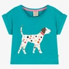 FRUGI GIRLS BLUE ORGANIC COTTON T-SHIRT