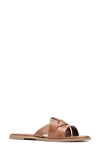 Fashion To Figure Women's Tiana Wide Width Flats Sandal In Cognac