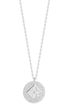 Sphera Milano Clover Cubic Zirconia Pendant Necklace In Silver