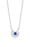 Sphera Milano Silver Cz Circle Necklace