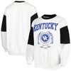 GAMEDAY COUTURE GAMEDAY COUTURE WHITE KENTUCKY WILDCATS IT'S A VIBE DOLMAN PULLOVER SWEATSHIRT