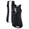 NIKE NIKE BLACK CHICAGO WHITE SOX DRI-FIT PERFORMANCE RIGHT MIX HIGH NECK TANK TOP