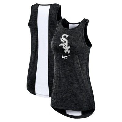 Nike Black Chicago White Sox Right Mix High Neck Tank Top