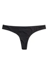 Roxy Beach Classics Tanga Bikini Bottoms In Anthracite
