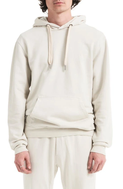 Buck Mason Brushed Loopback Terry Hoodie In Natural
