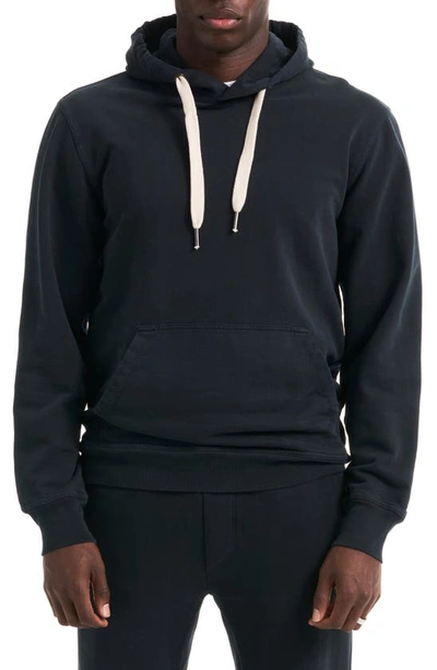 Buck Mason Brushed Loopback Terry Hoodie In Storm