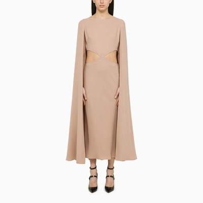 valentino beige dress Beige Crepe Couture short dress with bows  Daniello.com