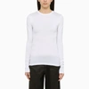 ANN DEMEULEMEESTER ANN DEMEULEMEESTER | WHITE CREW-NECK T-SHIRT IN JERSEY,2301WJTS02FA045CO/M_ANNDE-001_323-XS