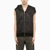 DRKSHDW BLACK HOODED WAISTCOAT,DU01C6777ND/M_DARKS-09_323-S