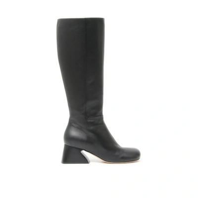 Sportmax Woman Ankle Boots Black Size 7 Soft Leather In Black
