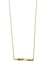 Argento Vivo Twist Bar Pendant Necklace In Gold