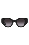 Burberry Frau Sunglass Be4390 Meadow In Black