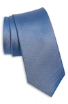 Ted Baker Aitkin Fine Spot Silk Tie In Light Blue