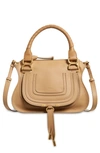 Chloé Women's Medium Marcie Leather Satchel In Soft Tan