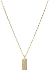 Lana Tag Link Pendant Necklace In Yellow