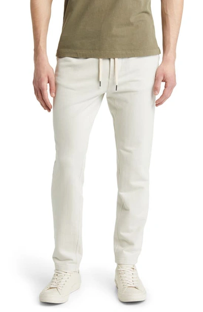 Buck Mason Brushed Loopback Trousers In Natural