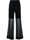 YANG LI SHEER WIDE-LEG TROUSERS,F4124SAGIOV12030176