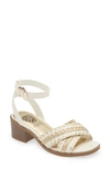 Vince Camuto Kids' Ankle Strap Sandal In Off White Multi