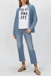 6397 Ribbed Kurt Cardigan In Blue In Blue