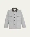 6397 Cotton Barn Jacket In Slate