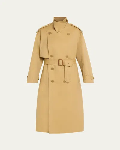 6397 Belted Trench Coat In Khaki