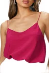 6397 Bias Cami In Berry In Pink
