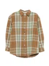 6397 Big Check Button-down Shirt In Brown
