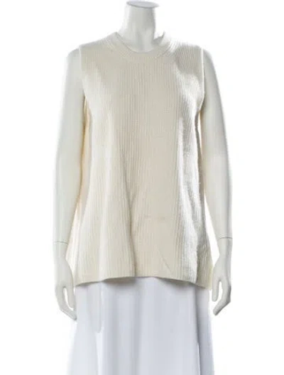 Pre-owned 6397 Cashmere Crew Neck Sweater In Neutral