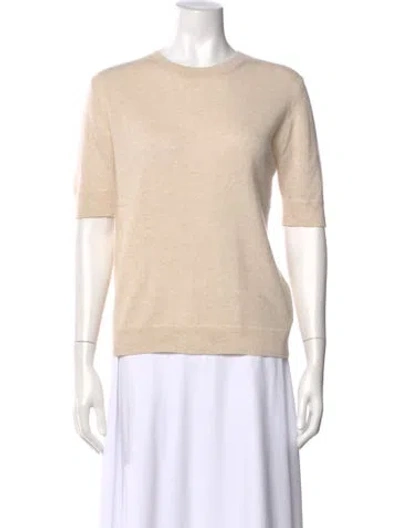 Pre-owned 6397 Cashmere Crew Neck Top In Neutral