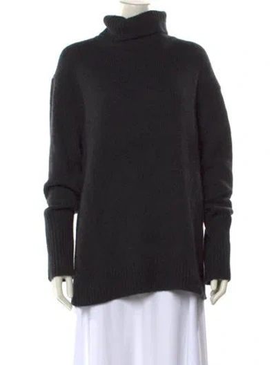 Pre-owned 6397 Cashmere Turtleneck Sweater W/ Tags In Gray