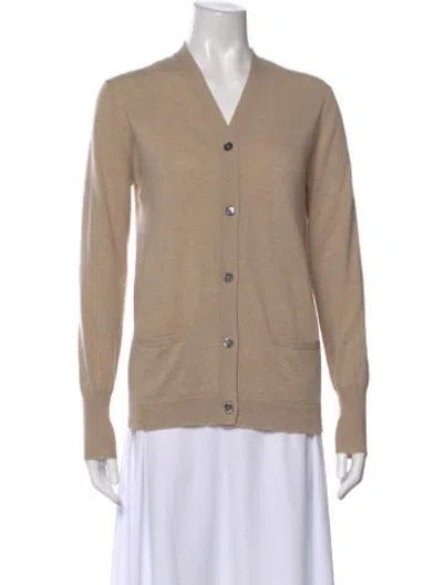 Pre-owned 6397 Cashmere V-neck Sweater In Neutral