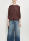 6397 Cashmere Wool Elbow Crew In Brown
