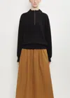6397 Cashmere Wool Half Zip Sweater In Black