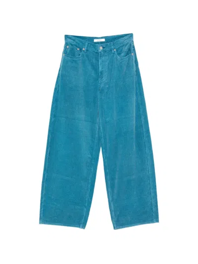 6397 Corduroy Roomy Palazzohose In Blue