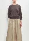 6397 Cotton Inside Out Crewneck In Espresso