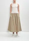 6397 Cotton Pull-on Skirt In Iridescent Army