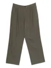 6397 Cotton Wide-leg Trousers In Gray