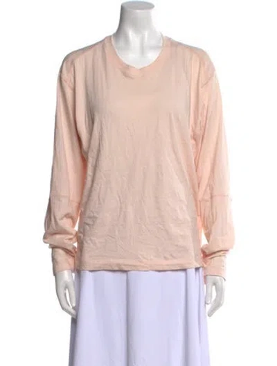 Pre-owned 6397 Cowl Neck Long Sleeve Sweatshirt In Pink