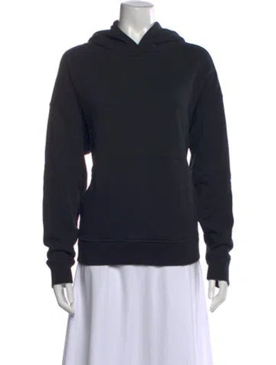 Pre-owned 6397 Crew Neck Long Sleeve Hoodie In Black
