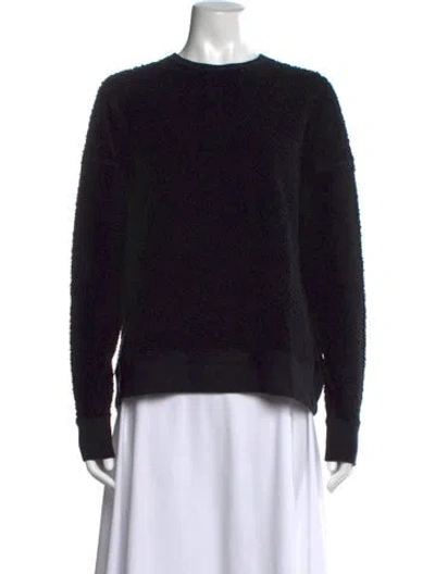 Pre-owned 6397 Crew Neck Long Sleeve Sweatshirt In Black