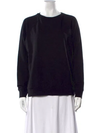 Pre-owned 6397 Crew Neck Long Sleeve Sweatshirt In Black