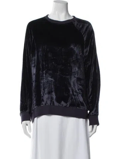 Pre-owned 6397 Crew Neck Long Sleeve Sweatshirt In Blue