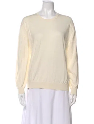 Pre-owned 6397 Crew Neck Long Sleeve Top In Neutral