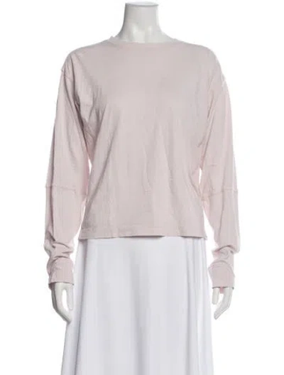 Pre-owned 6397 Crew Neck Long Sleeve T-shirt In Pink
