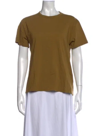 Pre-owned 6397 Crew Neck Short Sleeve T-shirt In Brown