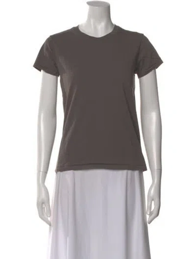 Pre-owned 6397 Crew Neck Short Sleeve T-shirt In Gray