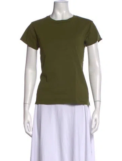 Pre-owned 6397 Crew Neck Short Sleeve T-shirt In Green