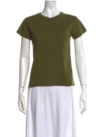 Pre-owned 6397 Crew Neck Short Sleeve T-shirt In Green