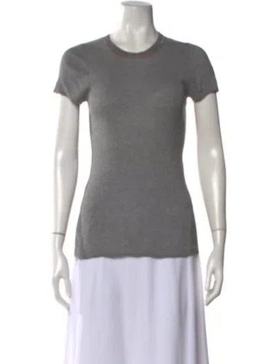 Pre-owned 6397 Crew Neck Short Sleeve T-shirt In Grey